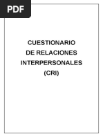 Cuestionario de Evaluación de Relaciones Interpersonales | PDF ...