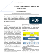 Integration of SDN and 5G and Its Related Challenges and Security Issues