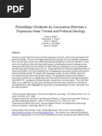 Download Friendships Moderate an Association Between a Dopamine Gene Variant and Political Ideology by houdoken SN5679434 doc pdf