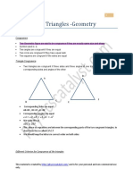 Cheat Sheet Triangles - Geometry: Congruence