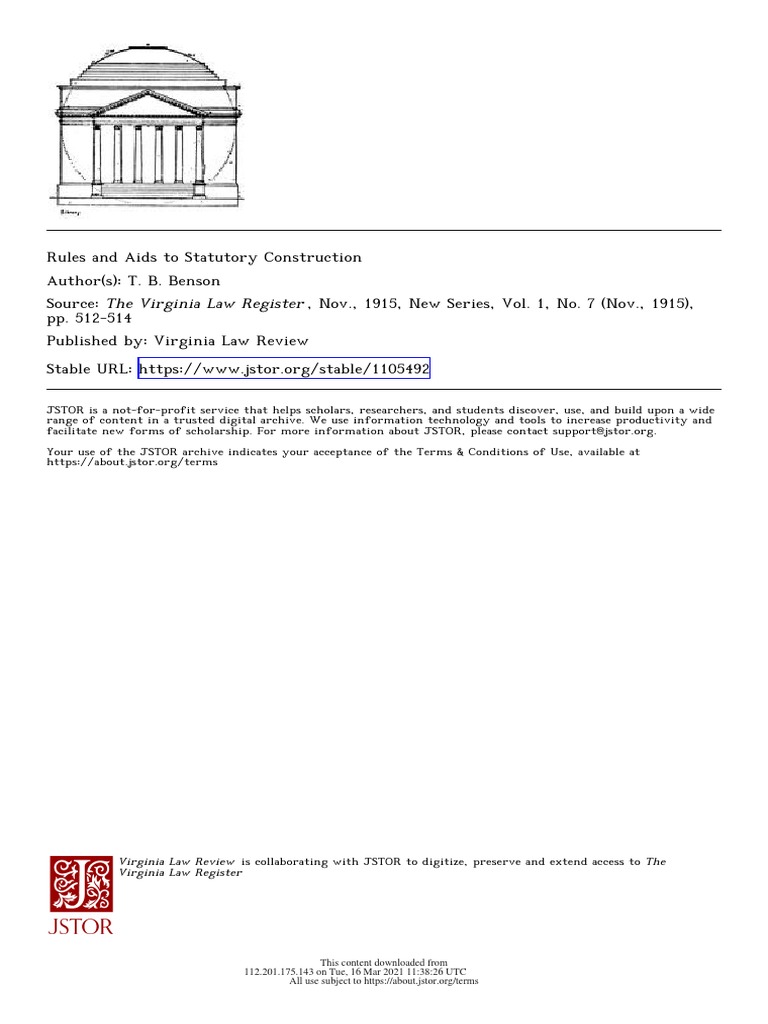 Statutory Construction Rules Explained | PDF | Statutory Interpretation ...