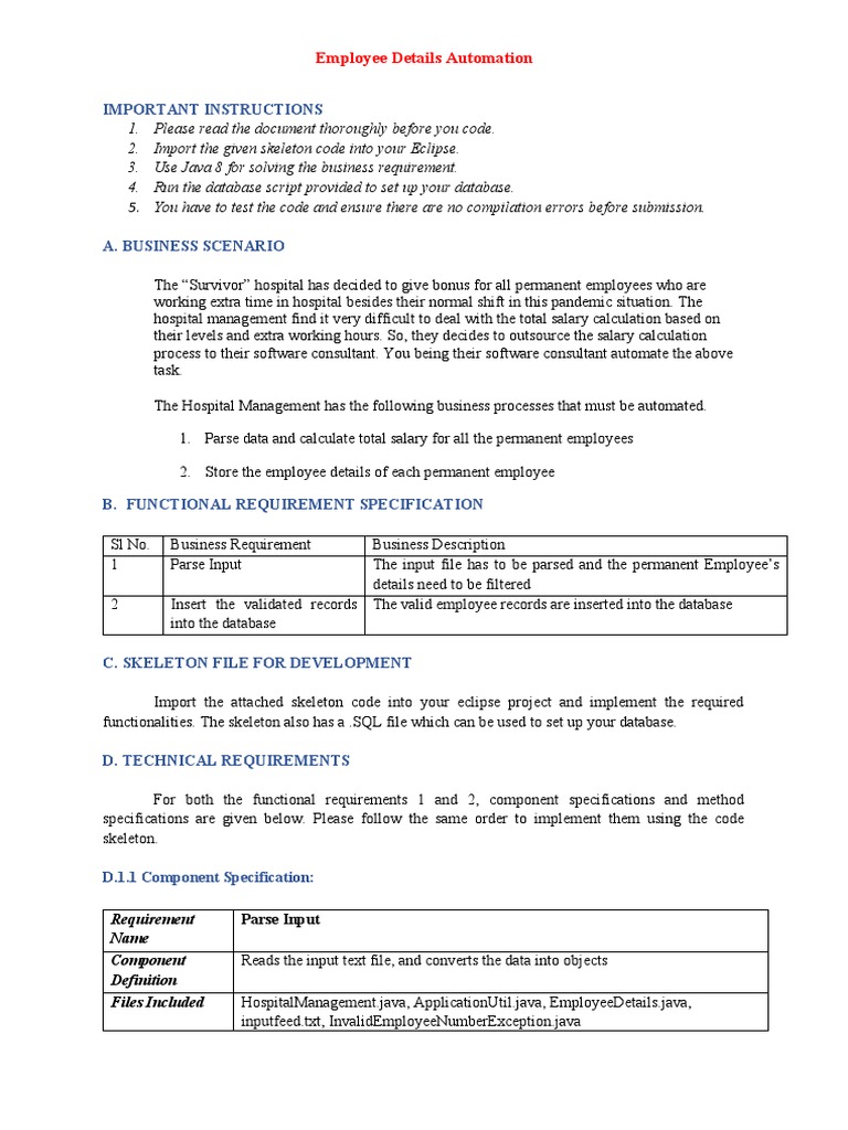 Employee Details Automation | PDF | Databases | Method (Computer ...