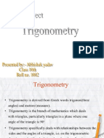 Trigonometry Presentation for Class 10 Students