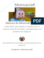 Máscara Minecraft