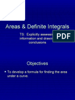 Areas and Definite Integrals