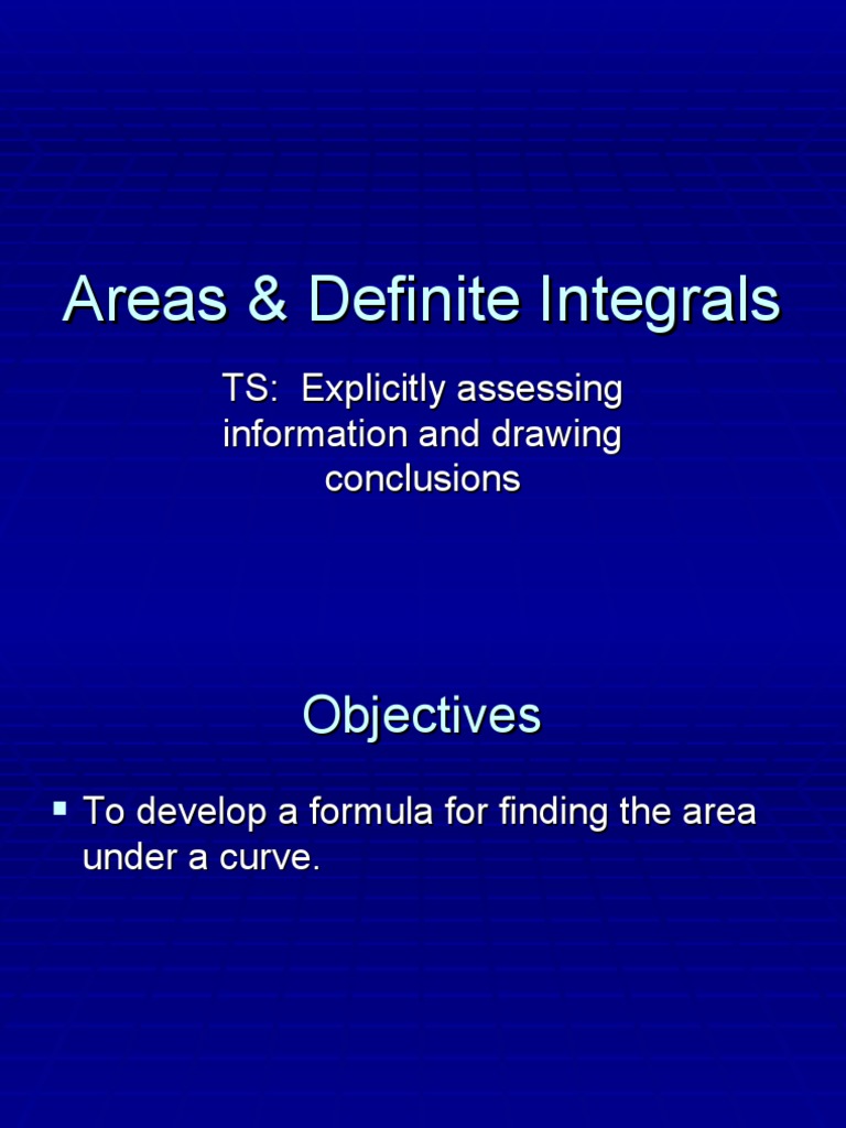 Area Under the Curve and Integrals | PDF | Integral | Area