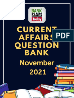 November 2021 Current Affairs Question Bank