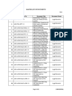 Document Control List
