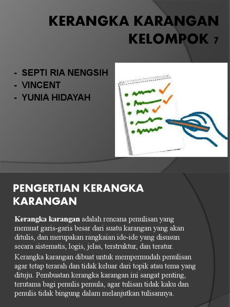 Manfaat dan Fungsi Kerangka Karangan | PDF