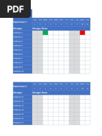 2024 Staff Leave Planner Template | PDF