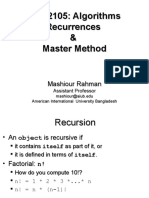 Reccurence - Algorithm
