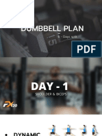 Dumbbell Plan: 6 - Days Split