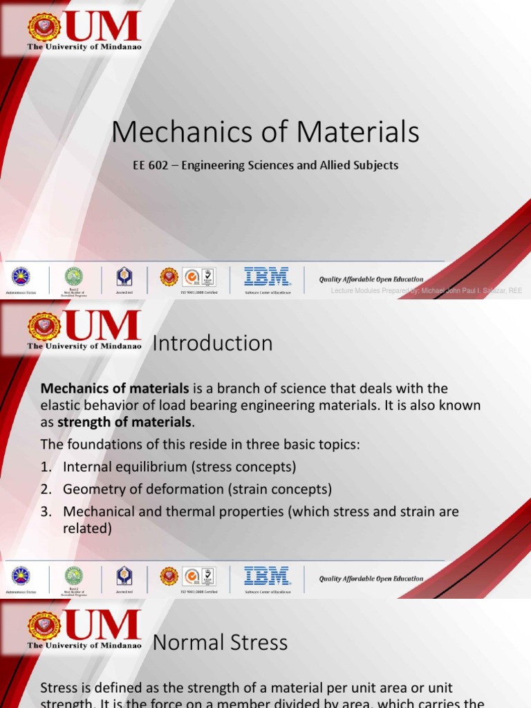 Thermal Stress in Materials Mechanics | PDF | Strength Of Materials ...