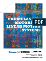 Formulas Linear Motion Applications