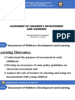 Week1 - Assessment of Children's Development and Learning