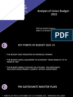 Analysis of Union Budget - 2022: PM Gati Shakti Scheme - Impact of Budget On Logistic Sector