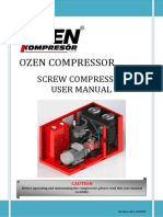 Screw Air Compressor User Manual