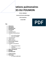 6 - Suppurations Pulmonaires, Abcès Du Poumon