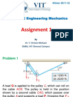 Assignment 1: MEE 1002 Engineering Mechanics