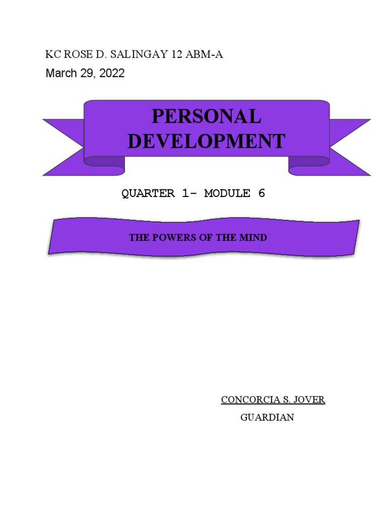 Personal Growth & Community Engagement | PDF