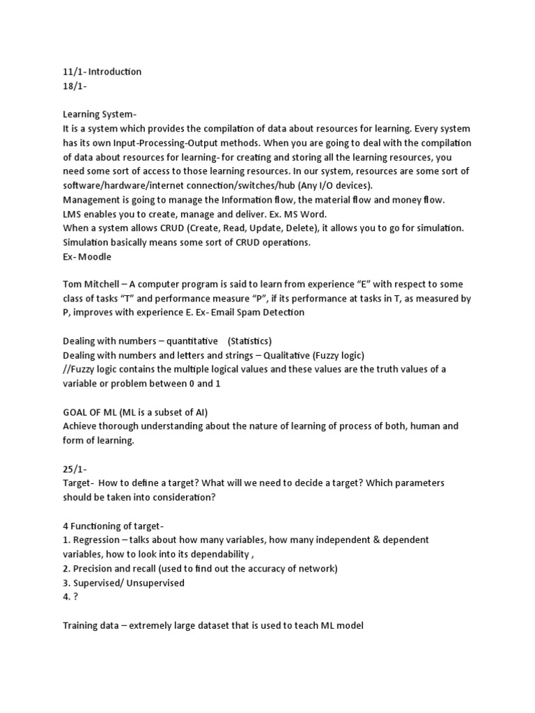 Machine Learning Overview and Techniques | PDF | Machine Learning ...