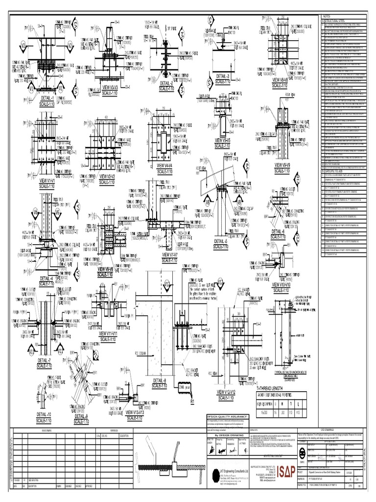 FOB Connection Details for Skywalk | PDF | Welding | Construction