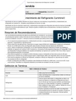 Requerimientos y Mantenimiento Del Refrigerante Cummins®