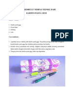 Cara Membuat Tempat Pensil Dari