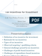Tax Incentives For Investment: LAC Tax Policy Forum, 12-13 July 2012