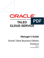 Oracle Taleo Business Edition Perform: Manager's Guide