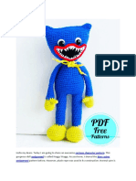 Crochet-Huggy-Wuggy-Amigurumi-PDF-Free-Pattern