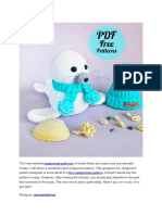 Snow White Seal Amigurumi Crochet PDF Free Pattern