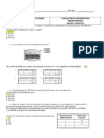 Examen de Matematicas 1 Periodo