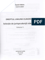Dreptul Uniunii Europene Vol. 1 - Gyula Fabian, Laura Lazar