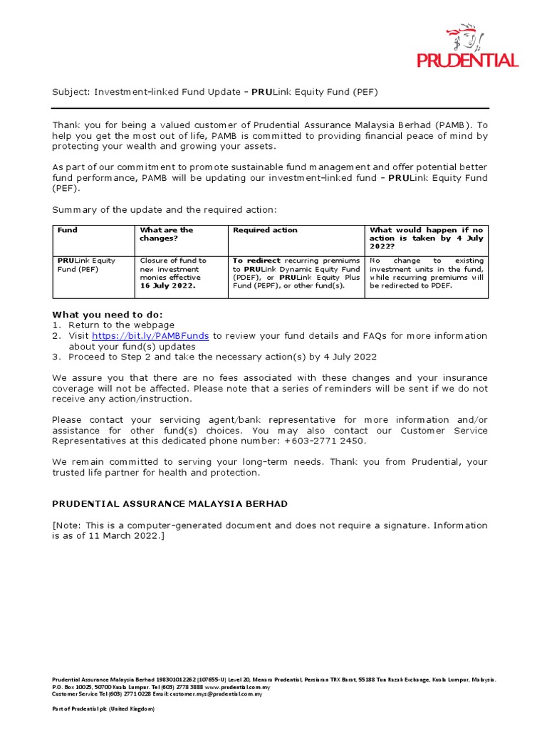 Funds Notification | PDF | Insurance | Economies