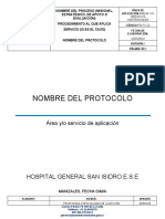 Pg-Fo-22. Formato para La Elaboración de Protocolos V1