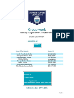 Group Work: Summary & Argumentative Essay Presentation