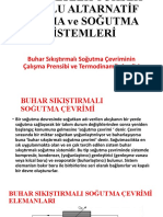 Buhar Sıkıştırmalı Soğutma Çevriminin Termodinamik Analizi OĞUZHAN DURSUN