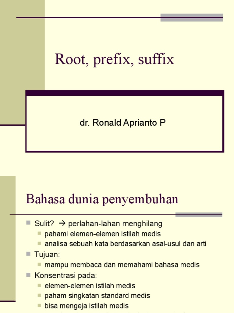 Root Prefix Suffix 2020 | PDF
