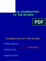 Physical Examination of The Spleen