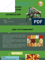 Conservación de Alimentos Por Atomización