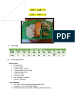 Menu Balita dan Bumil Lombok Timur