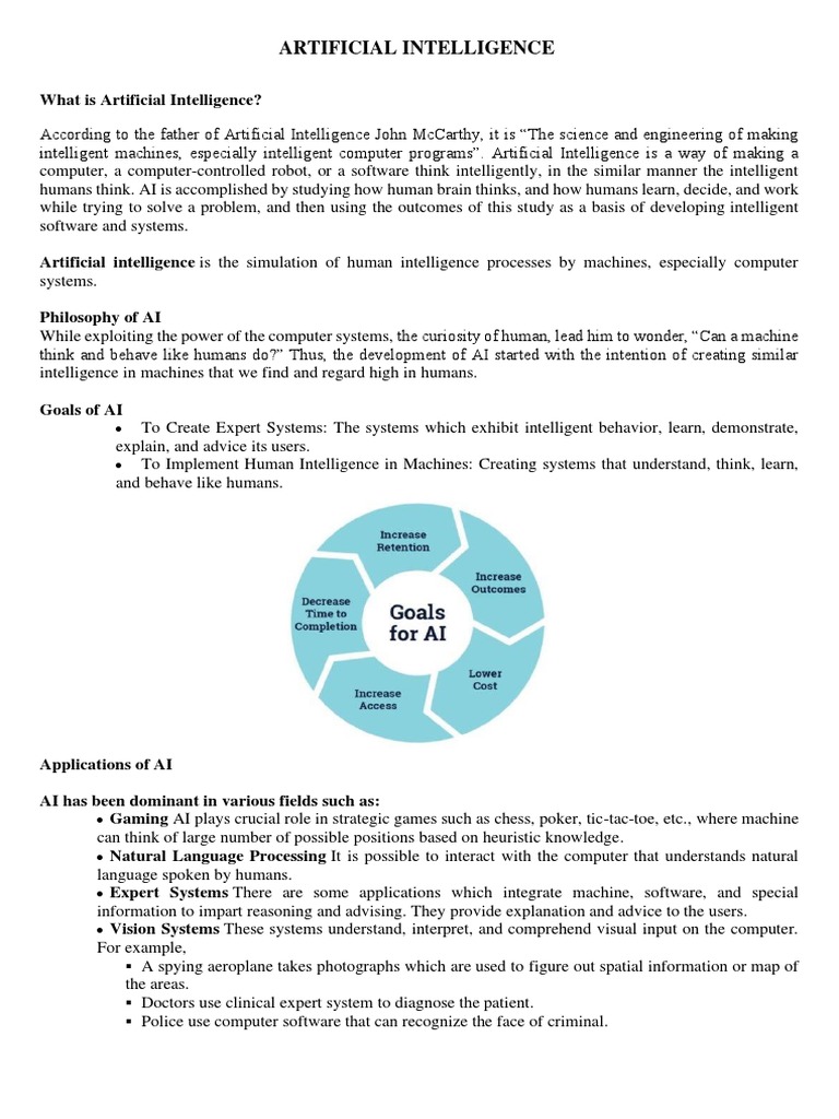 AI Concepts and Applications Overview | PDF | Artificial Intelligence ...