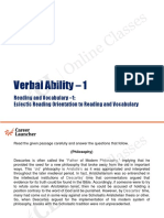 VA 01 - Reading and Vocabulary 1