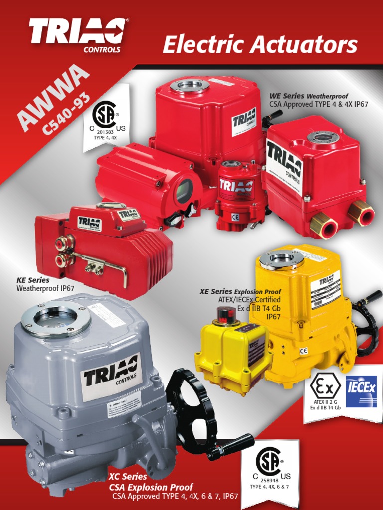 AW WA: Electric Actuators | PDF | Electric Motor | Switch
