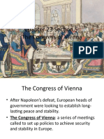 Chapter 23 Section 5: The Congress of Vienna
