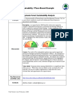 Sustainability / Place-Based Example: Pennsylvania Forest Sustainability Analysis