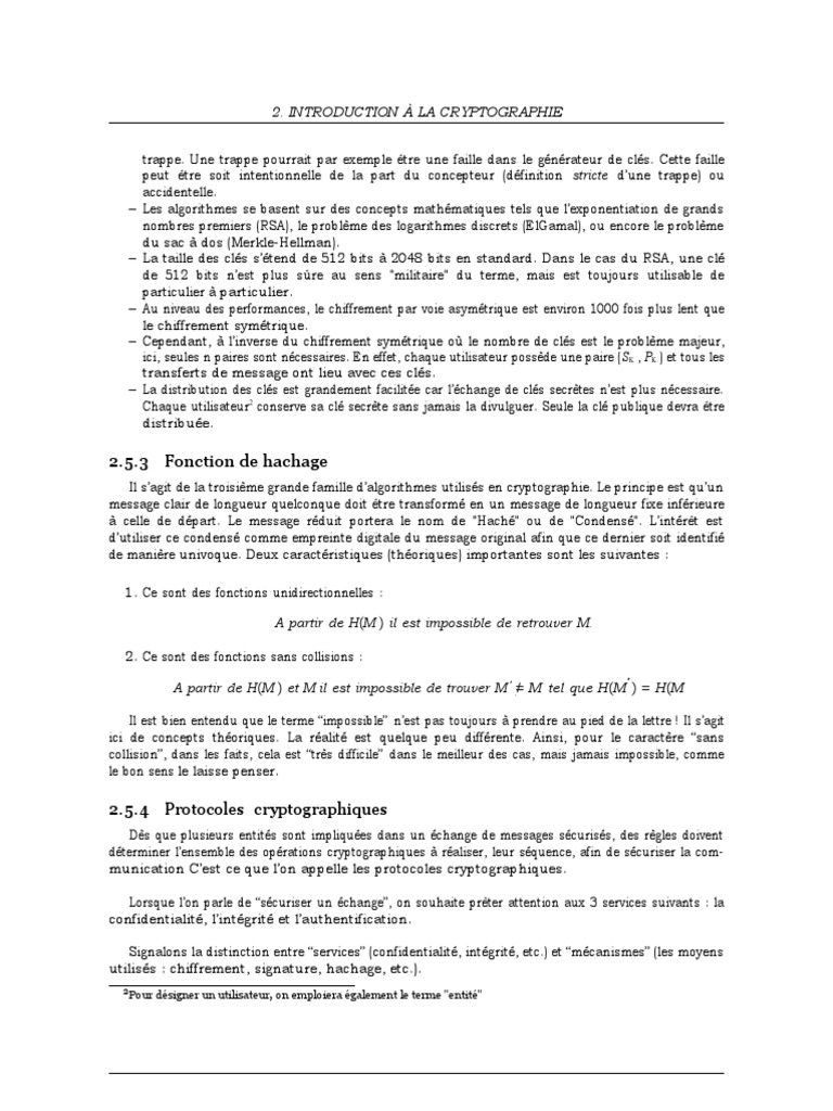 Cryptographie Et Securite Informatique Split 17 | PDF | Clé de ...