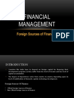 Foreign Sources of Finance