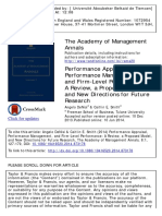 The Academy of Management Annals: Click For Updates